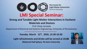 LMI Special Seminar - Prof. Deep Jariwala