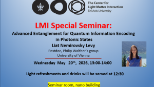 LMI Special Seminar - Liat Nemirovsky Levy