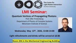 LMI Special Seminar - Prof. Ofer Firstenberg