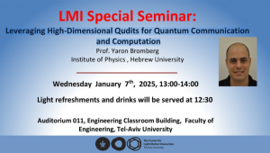 LMI seminar - Prof. Yaron Bromberg