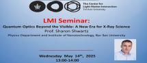 LMI Seminar - Prof. Sharon Shwartz