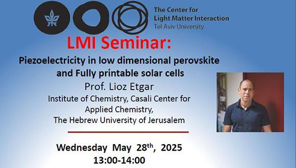 LMI Seminar - Prof. Lioz Etgar