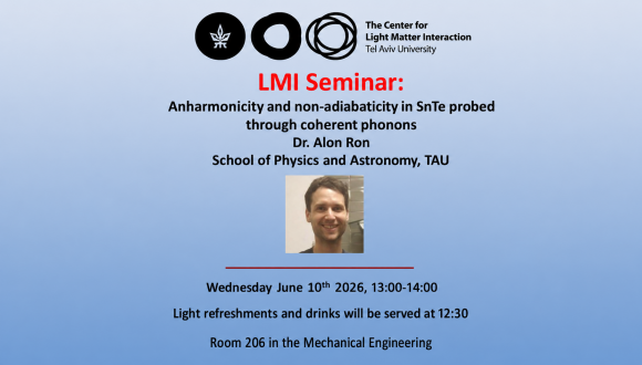 LMI Special Seminar - Dr. Alon Ron