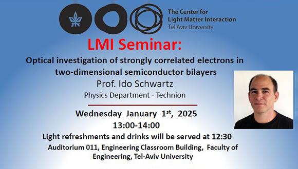 LMI Seminar: Prof. Ido Schwartz